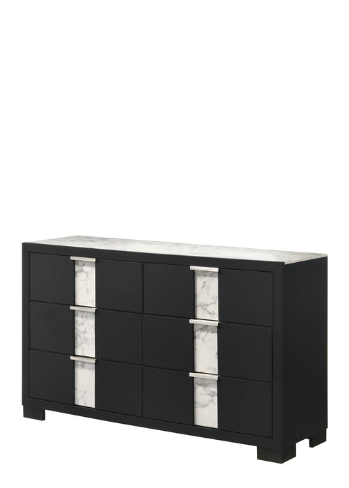Rangley - Dresser And Mirror - Black