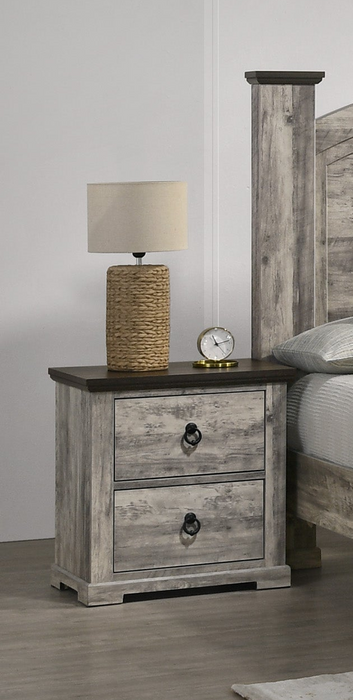 Ella-Mae - Nightstand - Gray