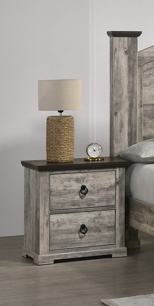 Ella-Mae - Nightstand - Gray