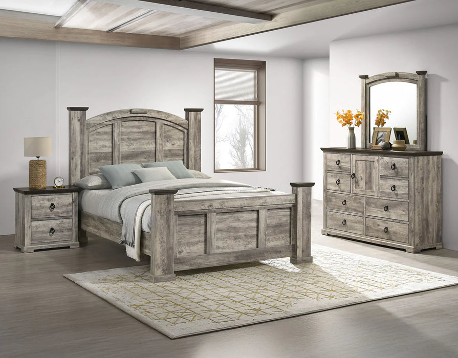 Ella-Mae - King Bed - Gray