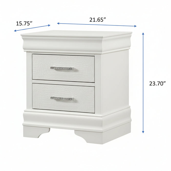 Amalia - Nightstand - White
