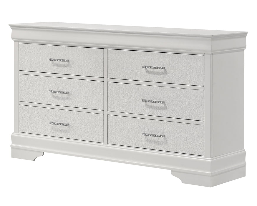Amalia - Dresser & Mirror - White