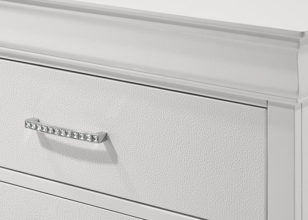 Amalia - Dresser & Mirror - White