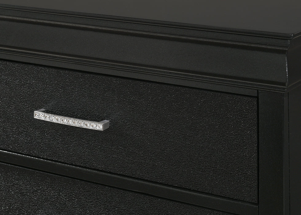 Amalia - Dresser & Mirror - Black