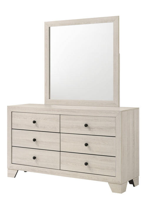 Atticus - Dresser & Mirror - White