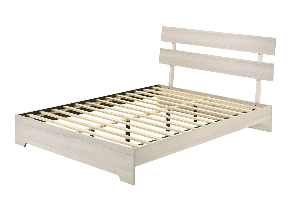 Atticus White Platform Beds