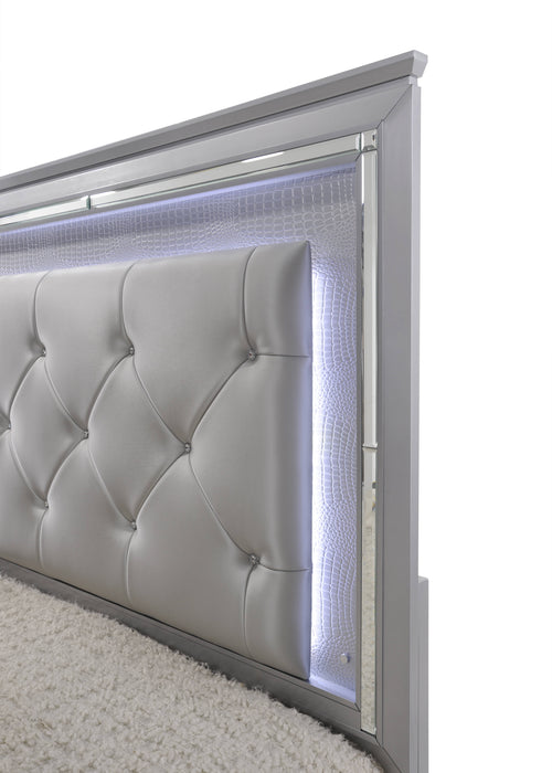 Lillian - King Upholstered Bed - Gray