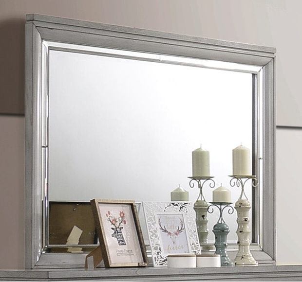Vail Mirror In Grey