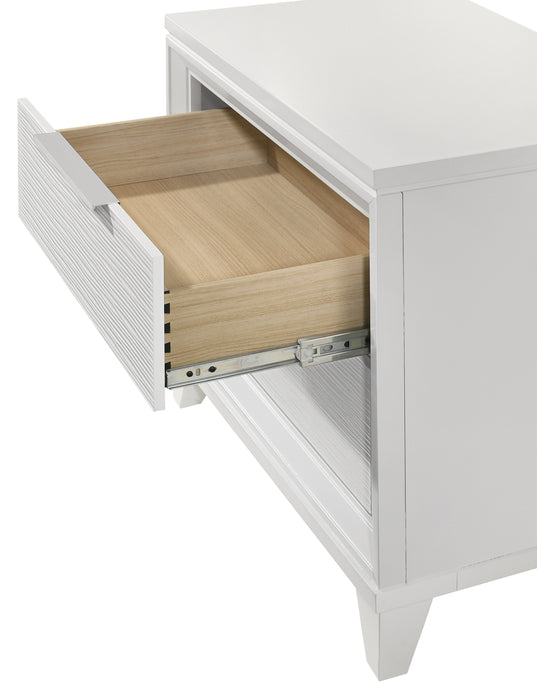 Cressida Black or white Nightstand