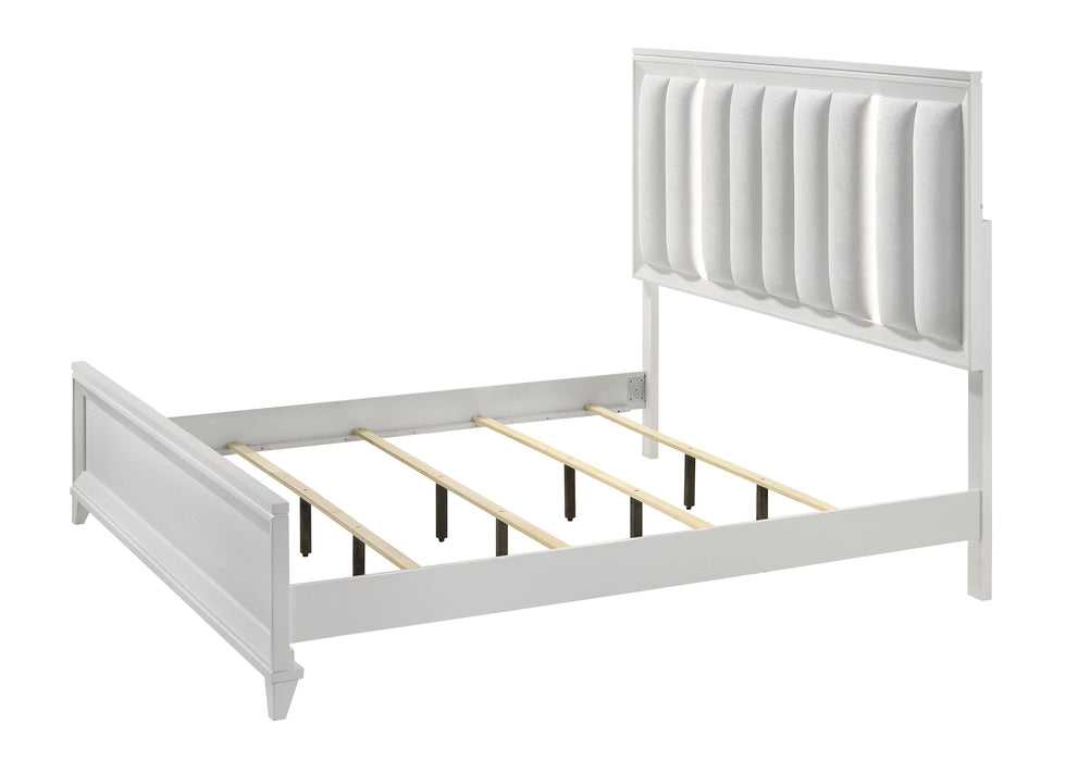 Cressida Black or White Bed with LED Lights