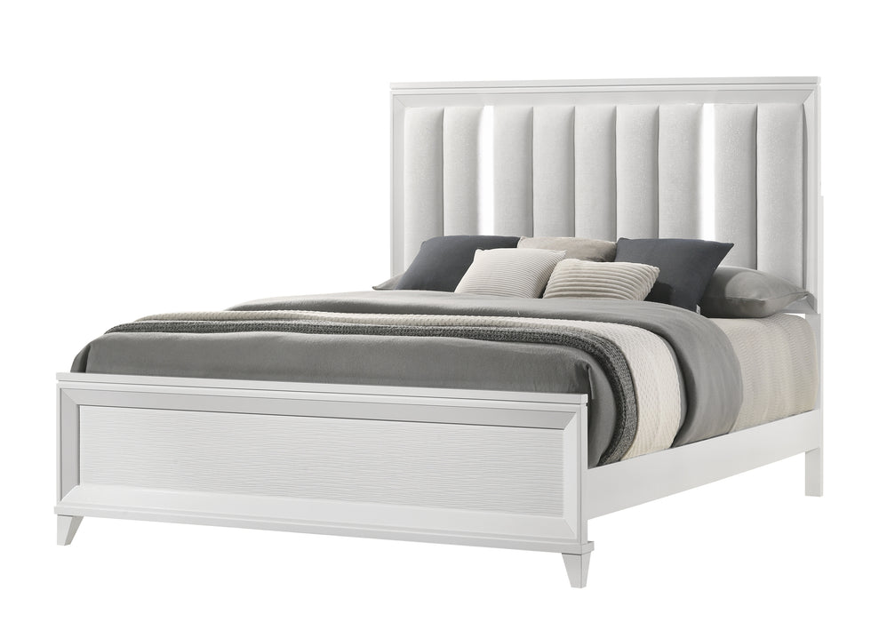 Cressida Black or White Bed with LED Lights