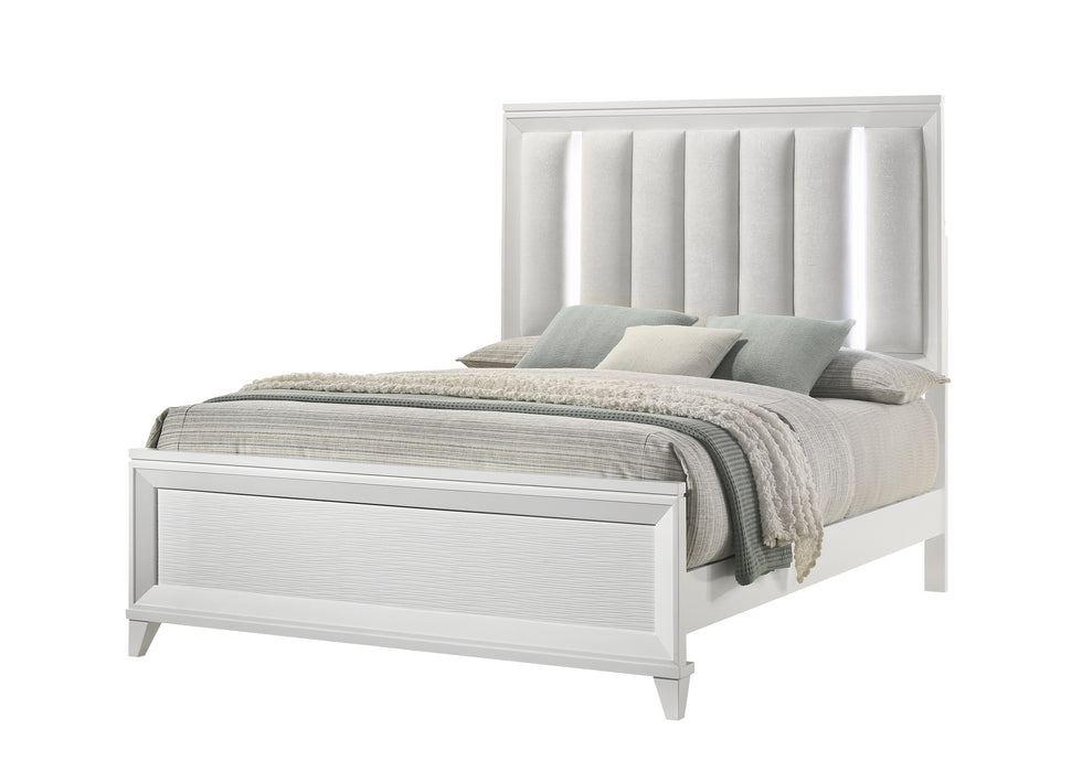 Cressida Black or White Bed with LED Lights