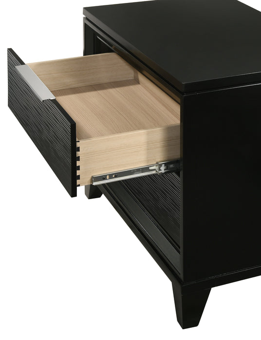 Cressida Black or white Nightstand