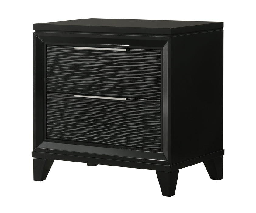 Cressida Black or white Nightstand