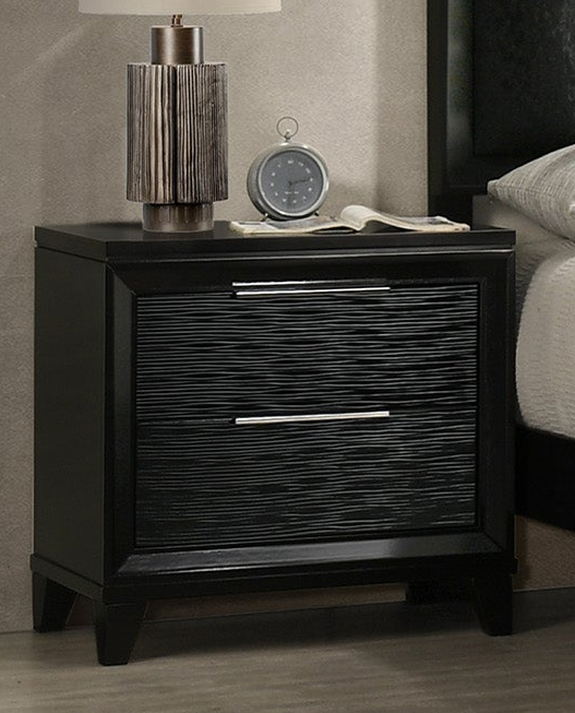 Cressida Black or white Nightstand