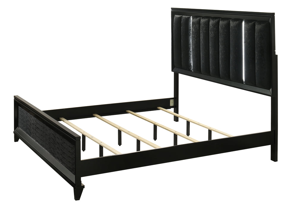 Cressida Black or White Bed with LED Lights