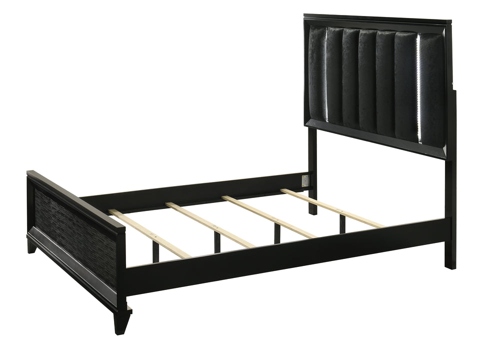 Cressida Black or White Bed with LED Lights