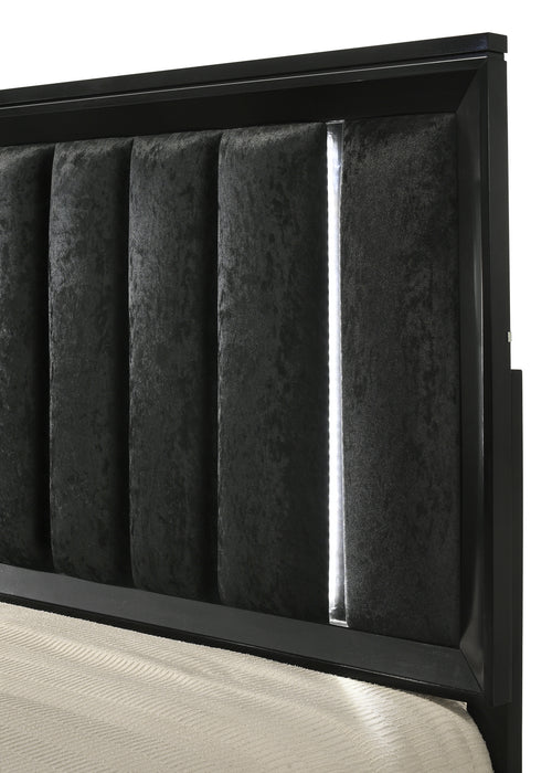 Cressida Black or White Bed with LED Lights