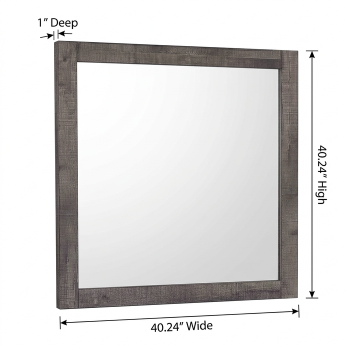 Coralee Dresser Mirror In Gray