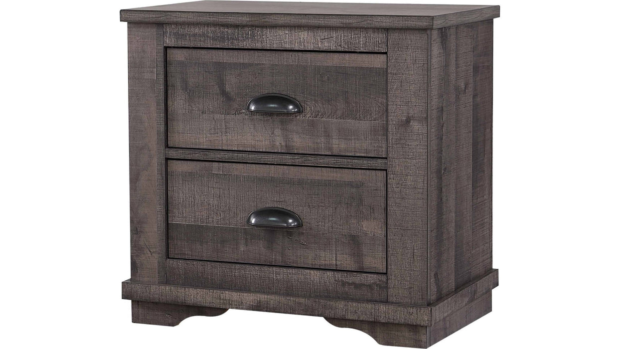 Coralee Dark Grey Sleigh Bedroom Suites