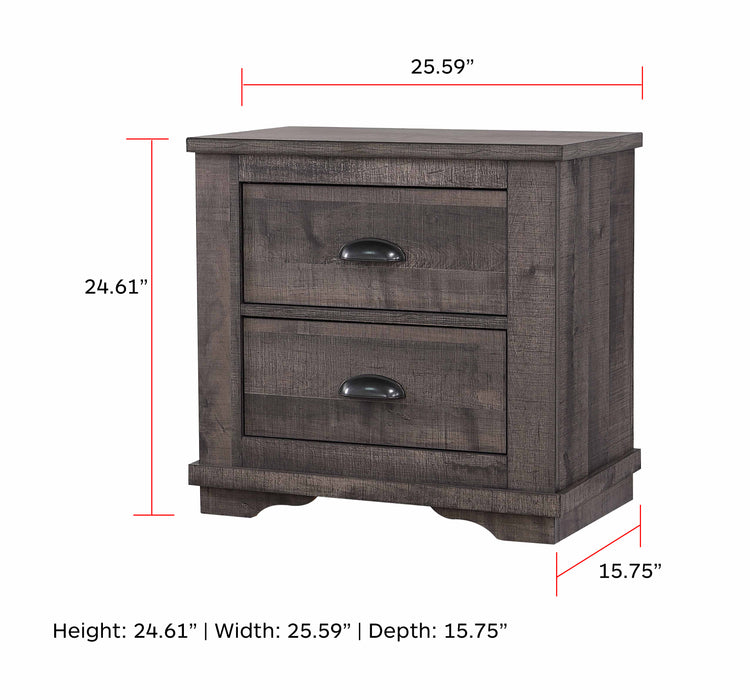 Coralee - Nightstand - Dark Gray