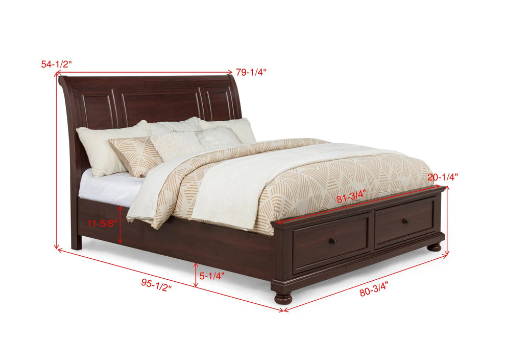 Coralee - Panel King Bed - Dark Gray