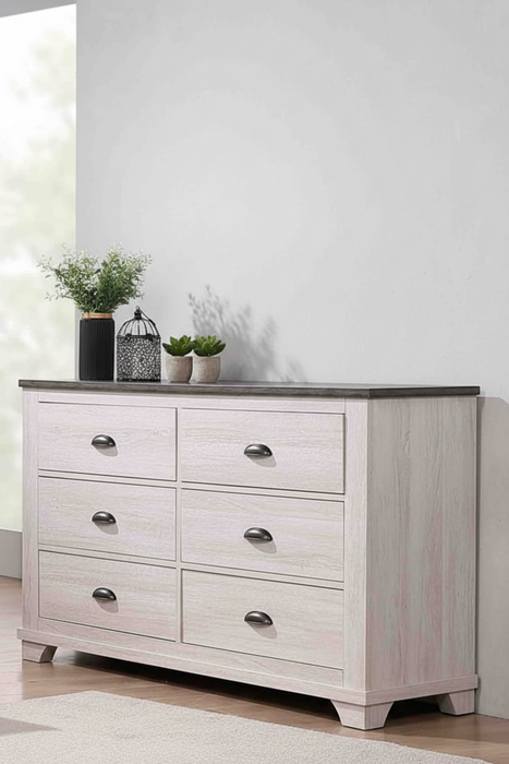 Coralee - Dresser - Chalk / Gray
