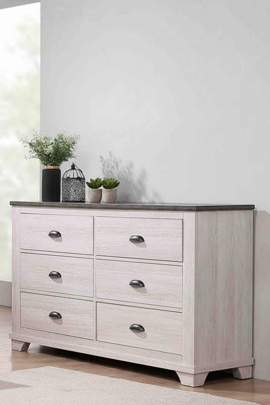 Coralee - Dresser - Chalk / Gray