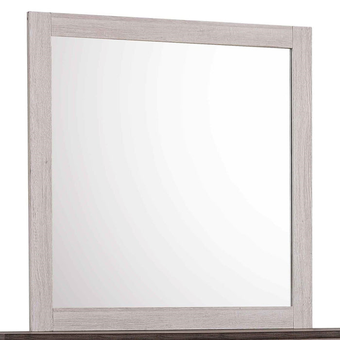 Coralee - Dresser & Mirror - Chalk / Gray