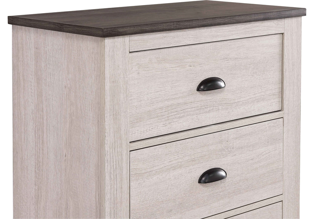 Coralee Chalk Sleigh Bedroom Suites