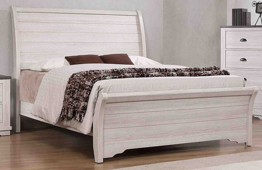Coralee - Panel Queen Bed - Chalk / Gray