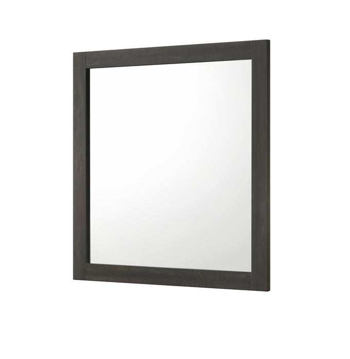 Remington Dresser Mirror with Gray-Brown Frame