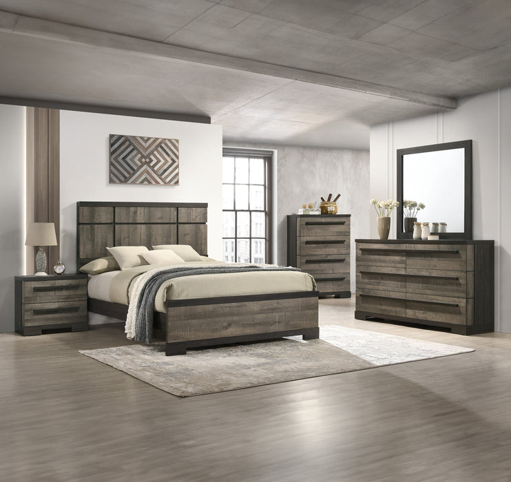 Remington Bed in Ebony and Gray or Chalk