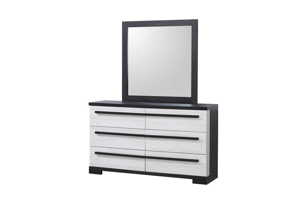 Remington Dresser Mirror Chalk/Ebony