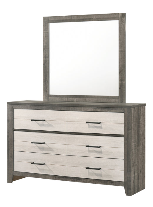 Rhett 6 Drawer Dresser In Gray