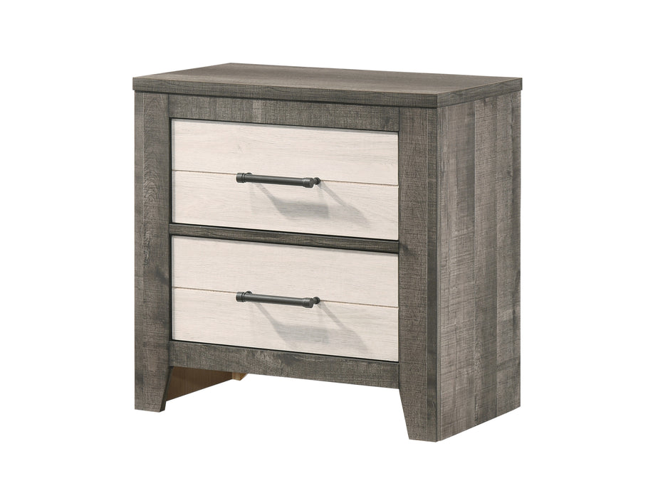 Rhett 2 Drawer Nightstand In Gray