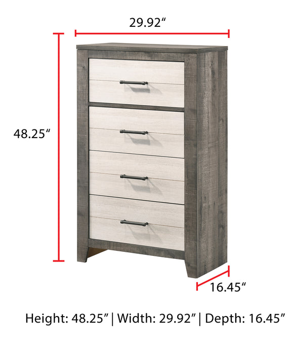 Rhett 4 Drawer Chest In Gray