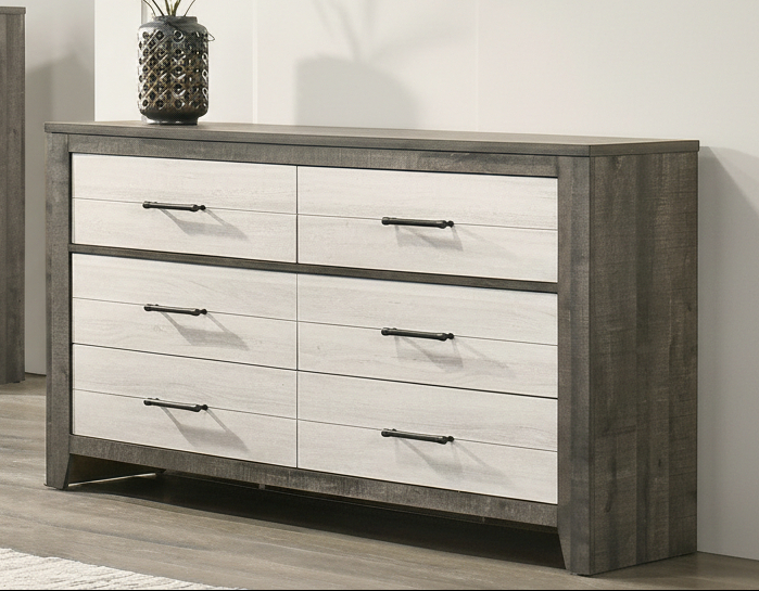 Rhett 6 Drawer Dresser In Gray