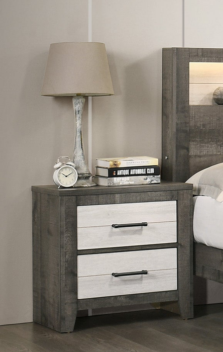 Rhett 2 Drawer Nightstand In Gray