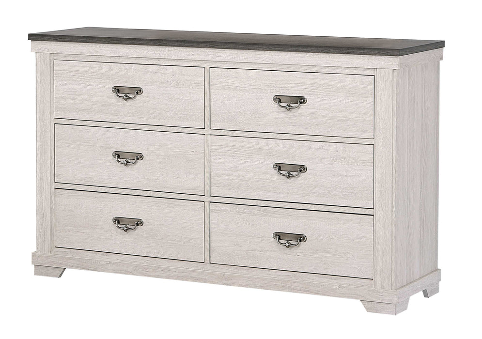 Leighton - Dresser & Mirror - White