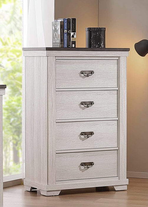 Leighton 4 Drawer Chest In White