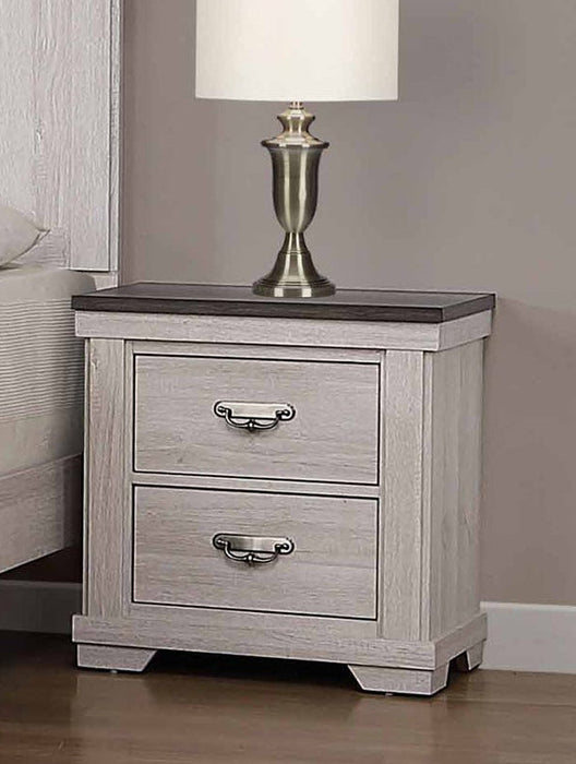 Leighton 2 Drawer Nightstand In White