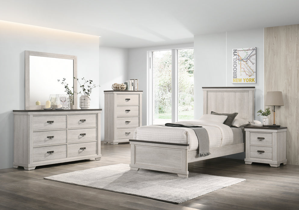 Leighton - Twin Bed - White