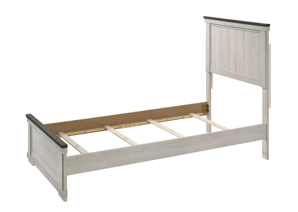 Leighton Panel Bed In White