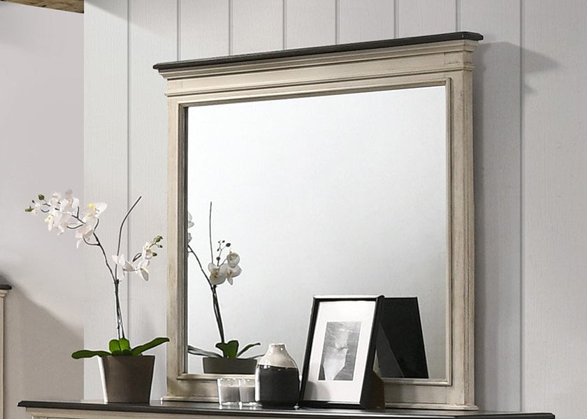 Sawyer Mirror In Two-Toned Finish