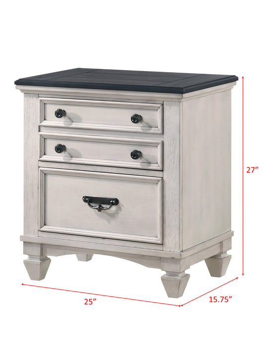 Sawyer Nightstand In Two-Toned Finish
