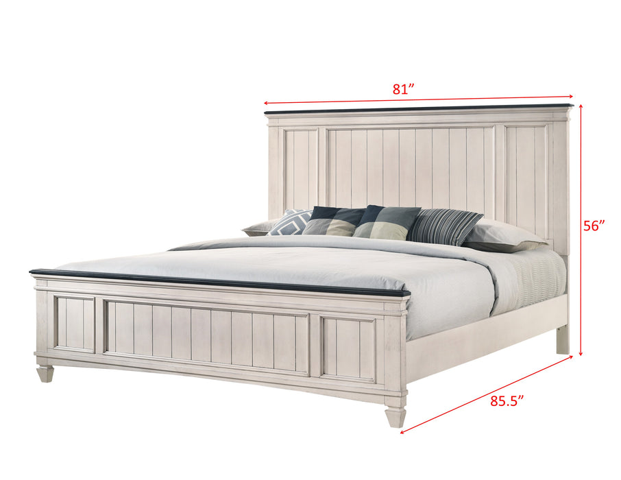 Sawyer Panel Bed In Two-Toned Finish