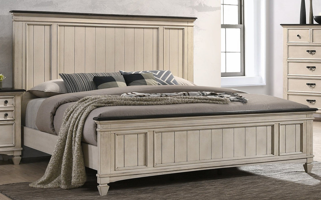 Sawyer Panel Bed In Two-Toned Finish