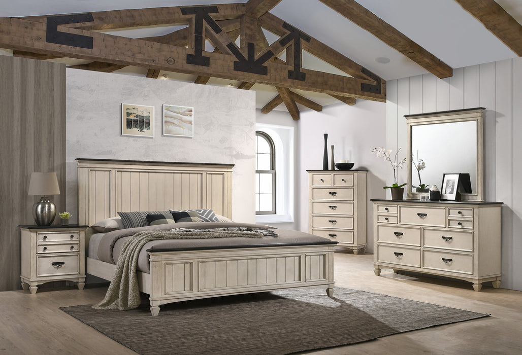 Sawyer Panel Bed In Two-Toned Finish