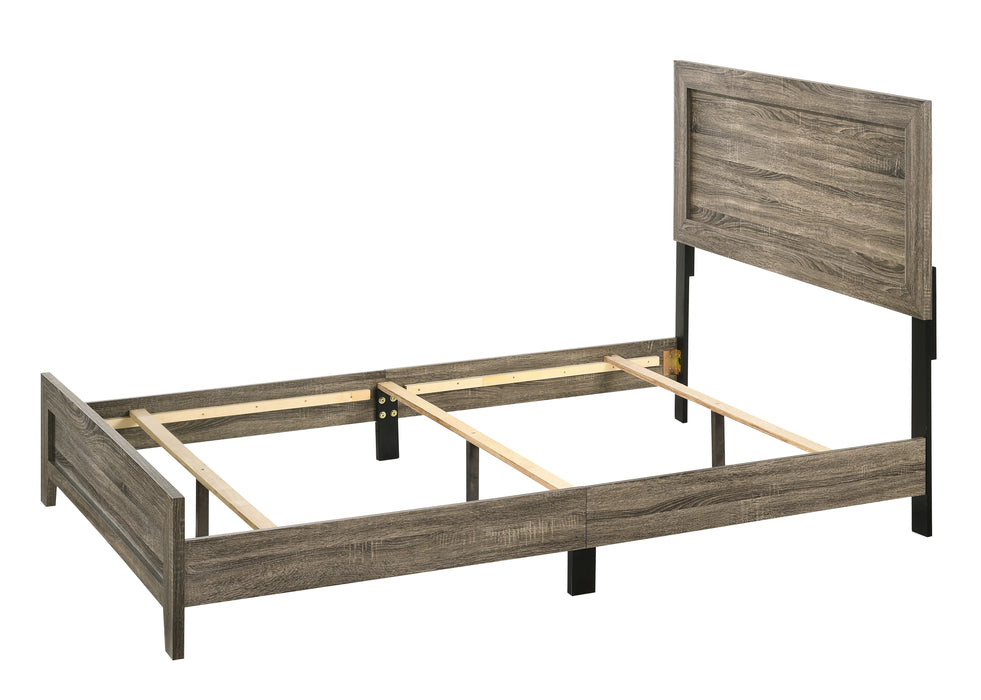 Millie Gray or Brown Cherry Panel Bed